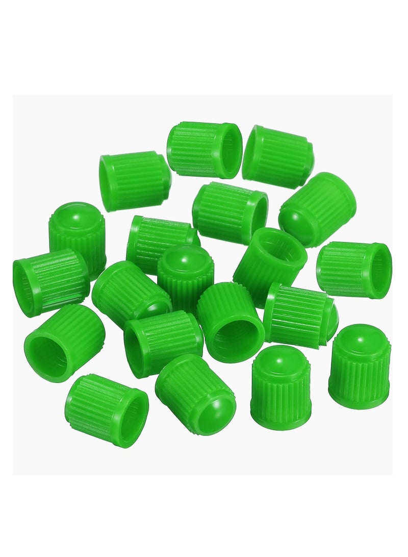 Bukela 20 Pack Tyre Valve Dust Caps for Car, Motorbike, Trucks, Bike, Bicycle (Green) - Image 2