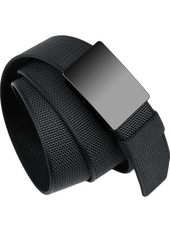 JEVI Jiweinanshi Thickened Nylon Belt, Casual Versatile Automatic Buckle Woven Canvas Belt, Jeans Belt, Holiday Gift - Image 3