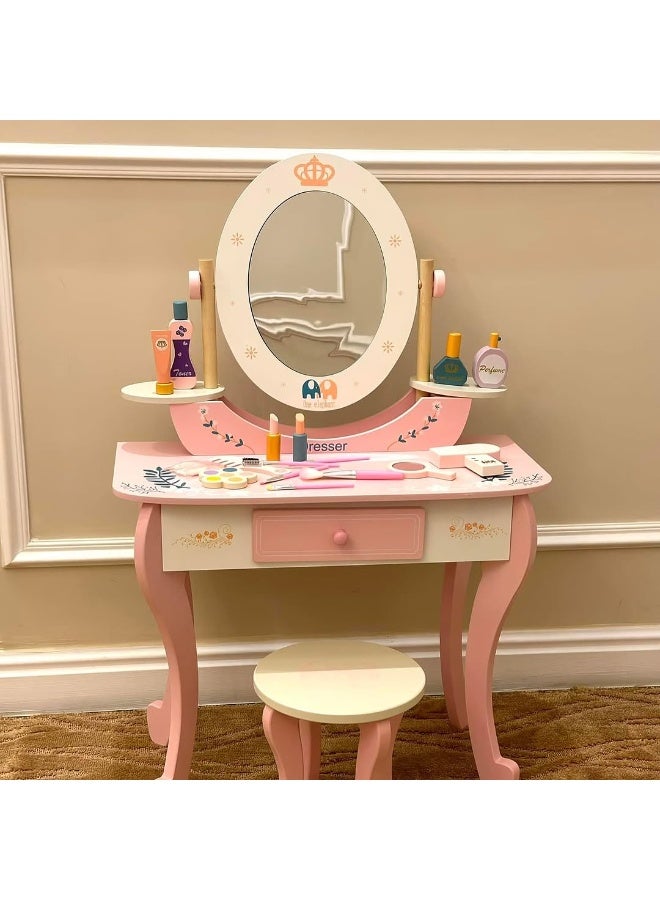 تسريحة اطفال انيقة خشبية مع الملحقات - Image 1