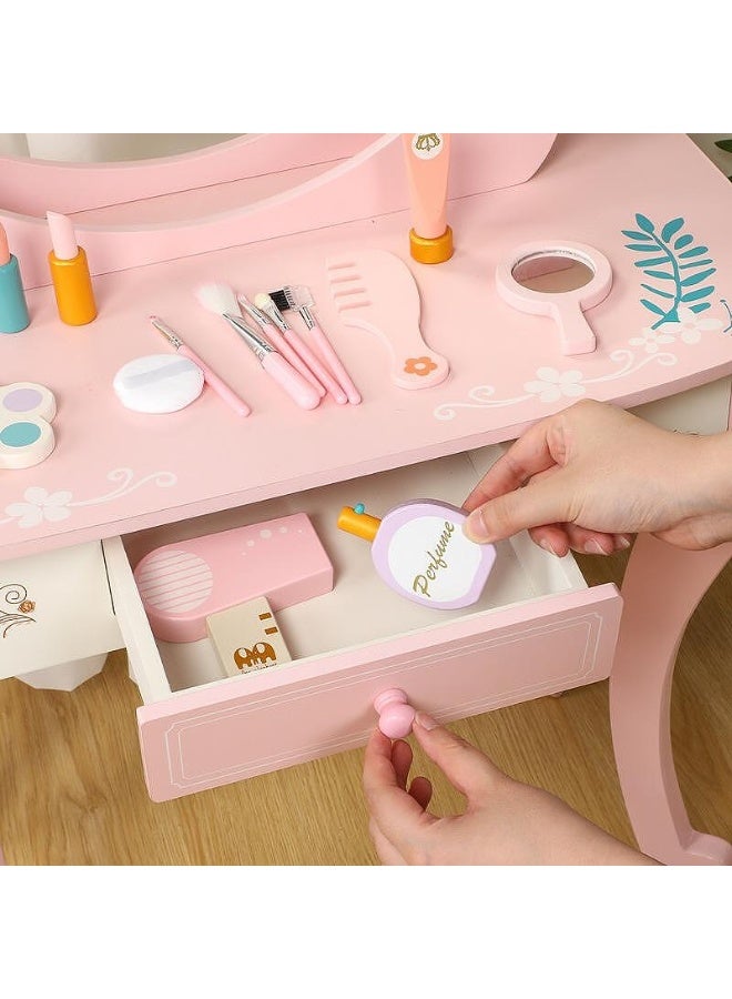 تسريحة اطفال انيقة خشبية مع الملحقات - Image 3