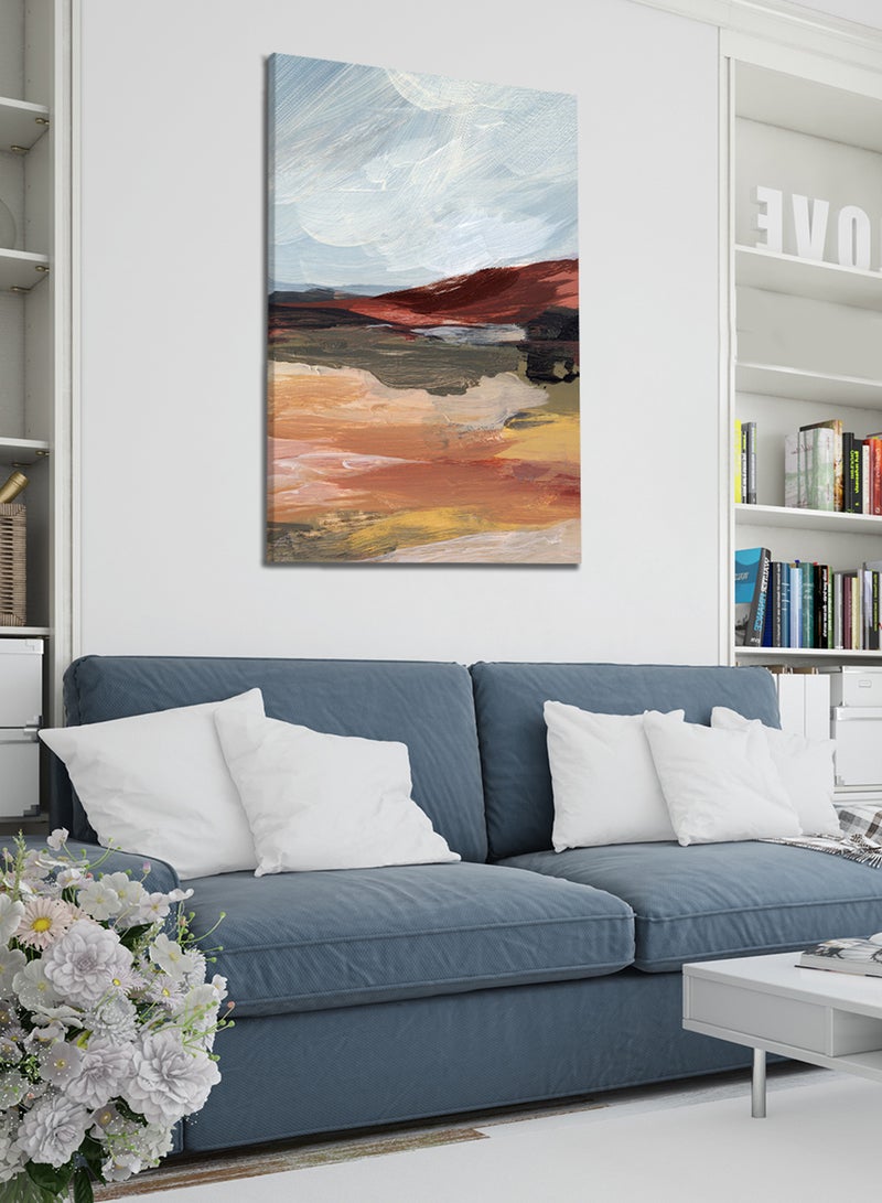 لوحة كانفاس على إطار خشبي بتصميم نمط فنى - Image 1