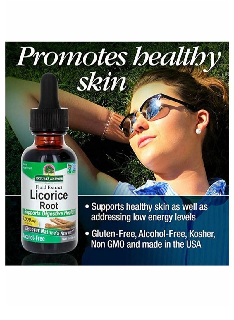 NATURE'S ANSWER Licorice Root Herbal Supplement 30 ML  - Image 3