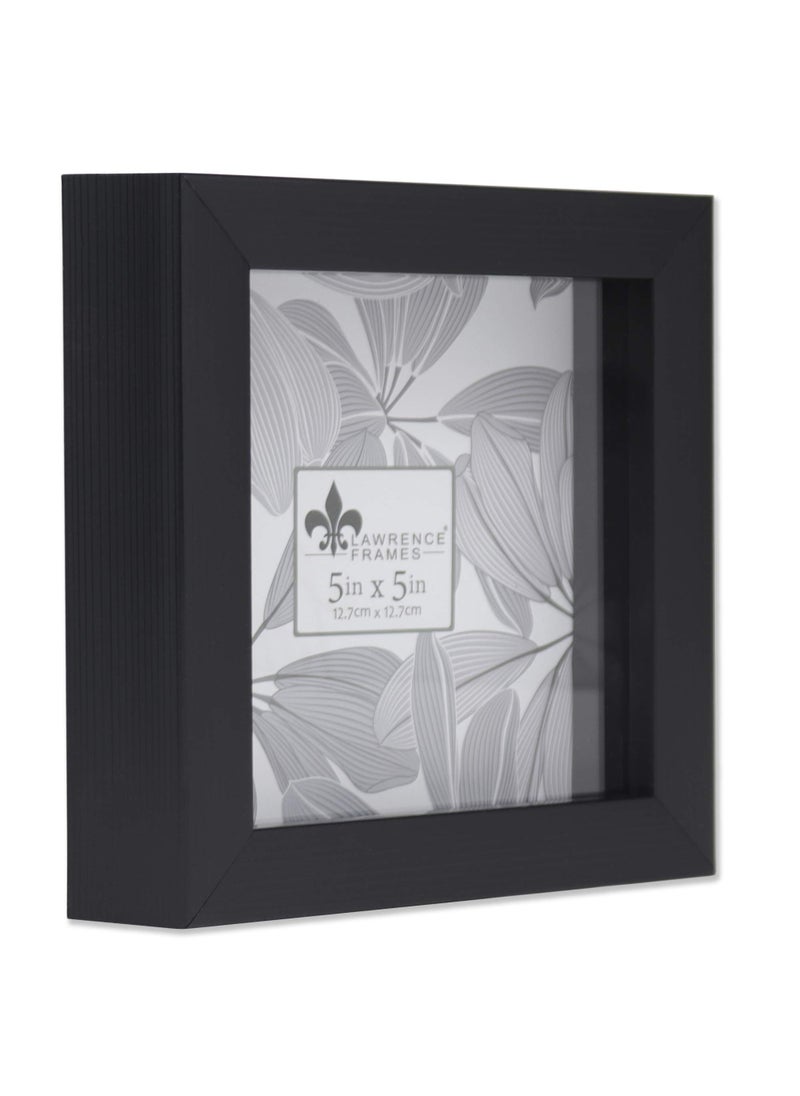 Lawrence Frames Lawrence Frames 785055 Shadow Box Frame 5x5 Black 