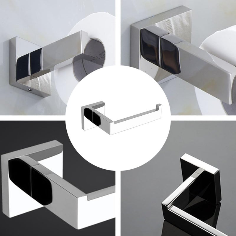 Stainless Steel Toilet Tissue Holder Wall Mounted Bathroom Roll Paper Shelf 304 Mirror Finish 16x7.5x5.5cm Toilet Tissue Organizer for Home and Office - Image 3