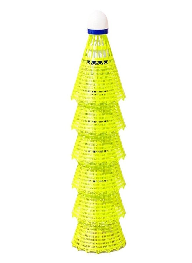 ZHENAN 6 Pack Durable Nylon Badminton Shuttlecocks Badminton Birdie Balls with Great Stability and Durability,Shuttlecock Indoor Outdoor Sports Hight Speed Training (6) - Image 1