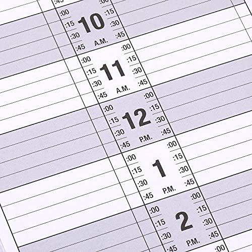 Poluma Salon Appointment Book - 11.5" x 4.7", 2 Columns, Undated, 6 AM - 9 PM, Twin-Wire Binding, 200 Pages, Hair Stylist - Black - Image 5