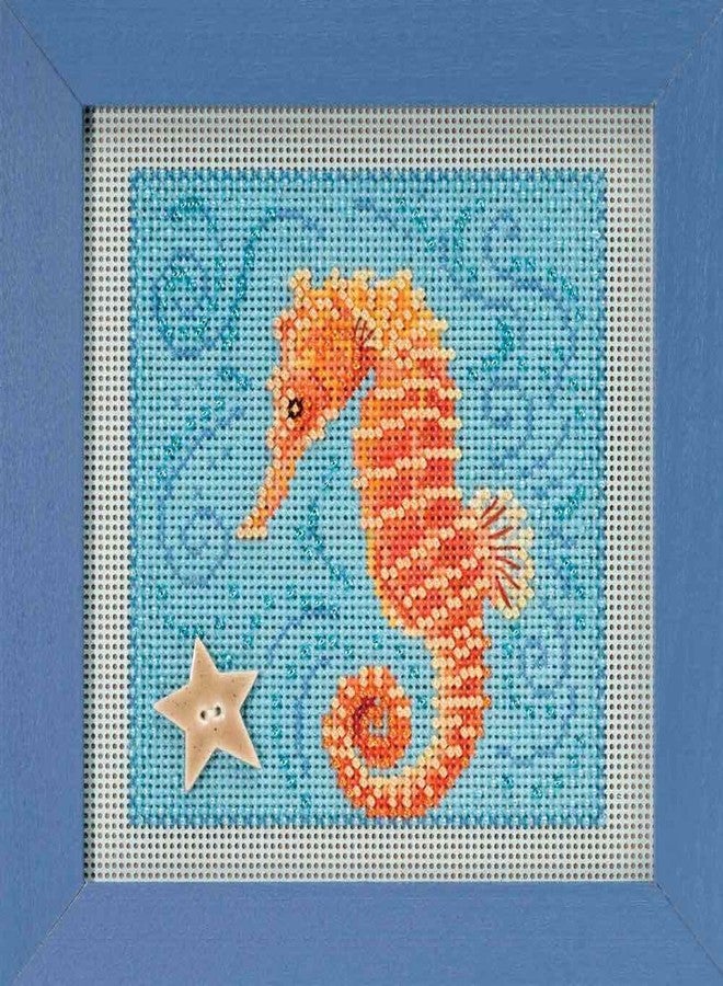 Mill Hill Seahorse Beaded Counted Cross Stitch Kit Mill Hill 2018 Buttons Beads Spring MH141813 - Image 2