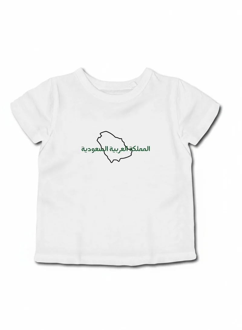 Lowha Kids & Teens Cotton T-Shirt for Saudi National Day or Everyday Saudi Pride Wear for Boys & Girls