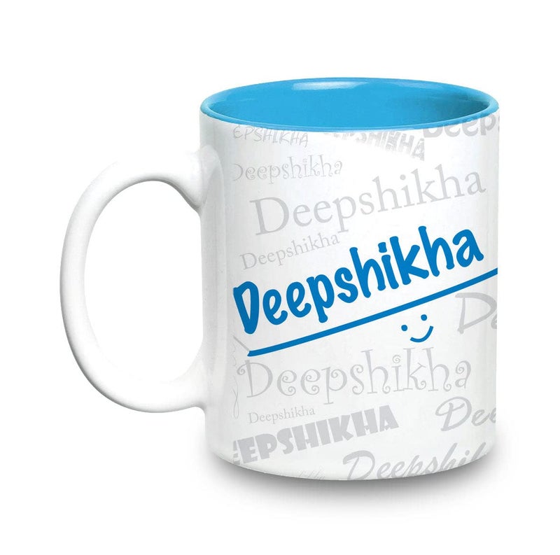 Hot Muggs Me Graffiti Mug - Deepshikha Personalised Name Ceramic, 315ml, 1 Unit - Image 5