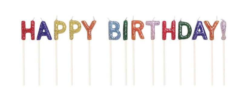 Creative Converting Glitter Pick Candle, 3", Multicolored - Image 5