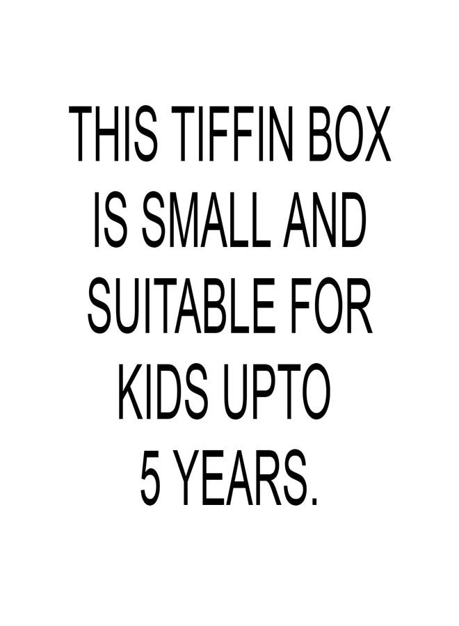 LUXURIA Brand - Cartoon Shape Tiffin/Snacks/Lunch Box for Kids Below 5 Years (Wall Clock Shape Tiffin Box) - Image 3