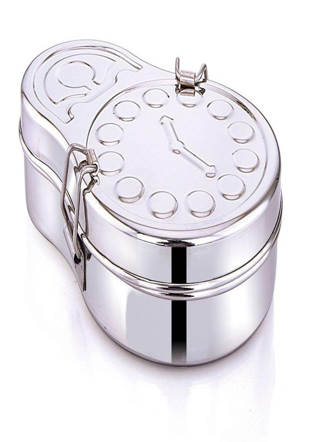 LUXURIA Brand - Cartoon Shape Tiffin/Snacks/Lunch Box for Kids Below 5 Years (Wall Clock Shape Tiffin Box) - Image 1