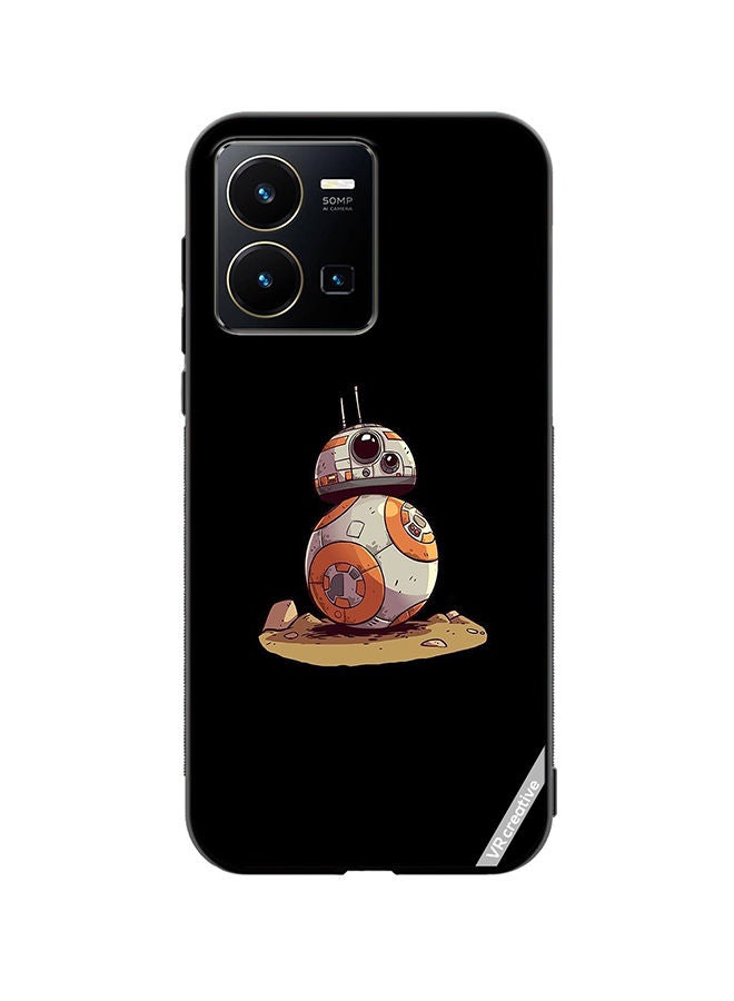 غطاء حماية لهاتف فيفو Y35 تصميم شخصية ستار وورز Bb8 متعدد الألوان