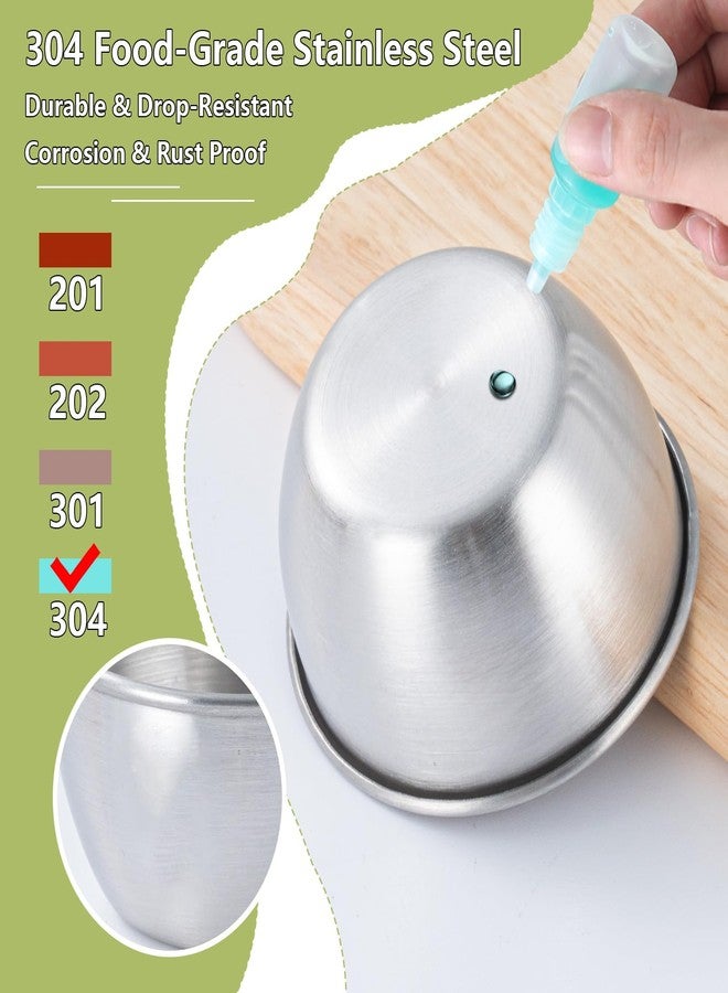 Piszvbej 6 Pack Ketchup Container for Lunch Box, Salad Dressing Containers To Go, Reusable Leakproof Stainless Steel Small Container with Lid, Ideal for Kitchen Storage, Travel, Picnic and Meal Prep - Image 3