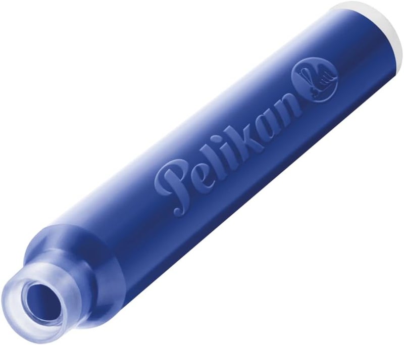 Pelikan 4001 TP/6 Ink Cartridges for Fountain Pens, Royal Blue, 0.8ml, 6-Pcs Pack (301176) - Image 4