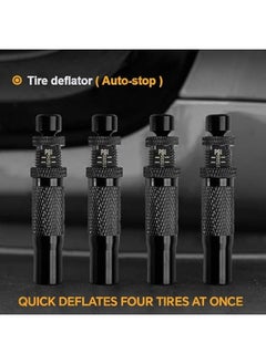 Starwell 4 Pcs,Adjustable Auto-Stop Tire Deflator Valve Kit (10-30 PSI) Screw-on Tyre Air Down Tool for Offroad 4x4,Adjustable for Vehicles, Motorcycle, Car, Truck  - Image 2