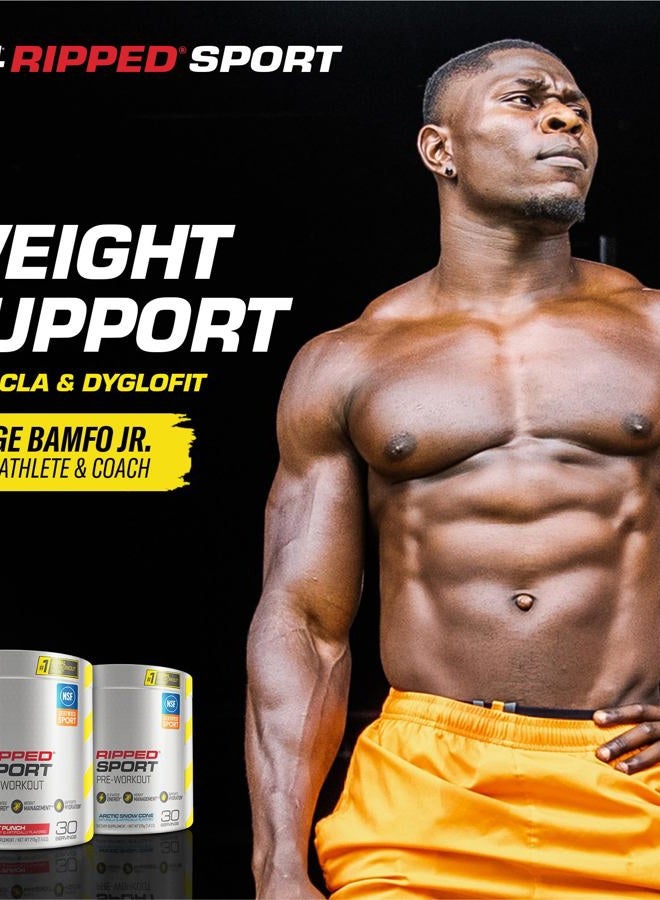 C4 Cellucor C4 Ripped Sport Pre Workout Powder Arctic Snow Cone - NSF Certified for Sport + Sugar Free Preworkout Energy Supplement for Men & Women | 135mg Caffeine | 30 Servings - Image 4