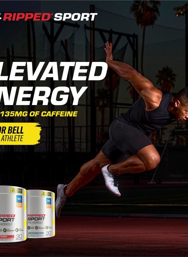 C4 Cellucor C4 Ripped Sport Pre Workout Powder Arctic Snow Cone - NSF Certified for Sport + Sugar Free Preworkout Energy Supplement for Men & Women | 135mg Caffeine | 30 Servings - Image 5