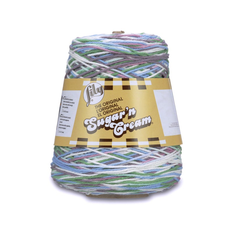 Lily Sugarn Cream Cotton Cone Yarn 14 oz Freshly Pressed Ombre 1 Cone