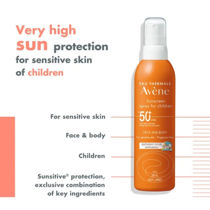 Avene AvÃ¨ne Very High Protection Spray For Children SPF 50+ 200ml - Image 2