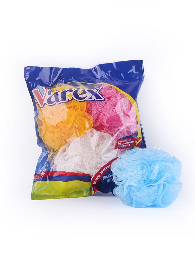Varex Varex Pouf Shower Loofah for Bath 3 Piece 