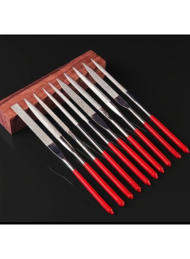 10 Piece Diamond Needle File Set 140mm for Ceramic Wood Jewelry Polishing - Image 2