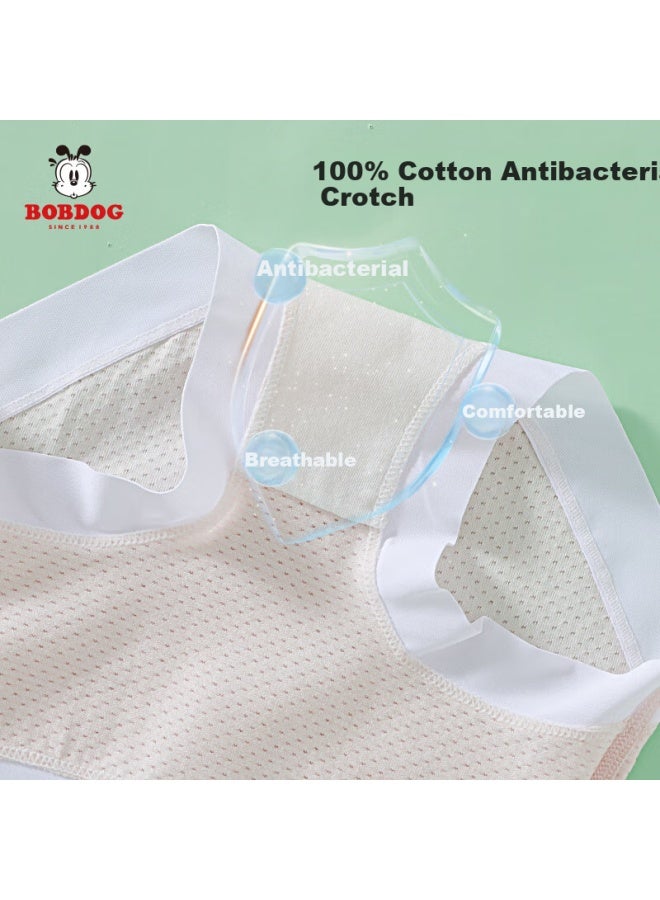 Babu Bean Babbudou Children'S Underwear, Girls' Summer Thin Cotton Antibacterial Mesh Breathable Ice Silk Triangle Panties, Big Kids' Shorts - Image 3