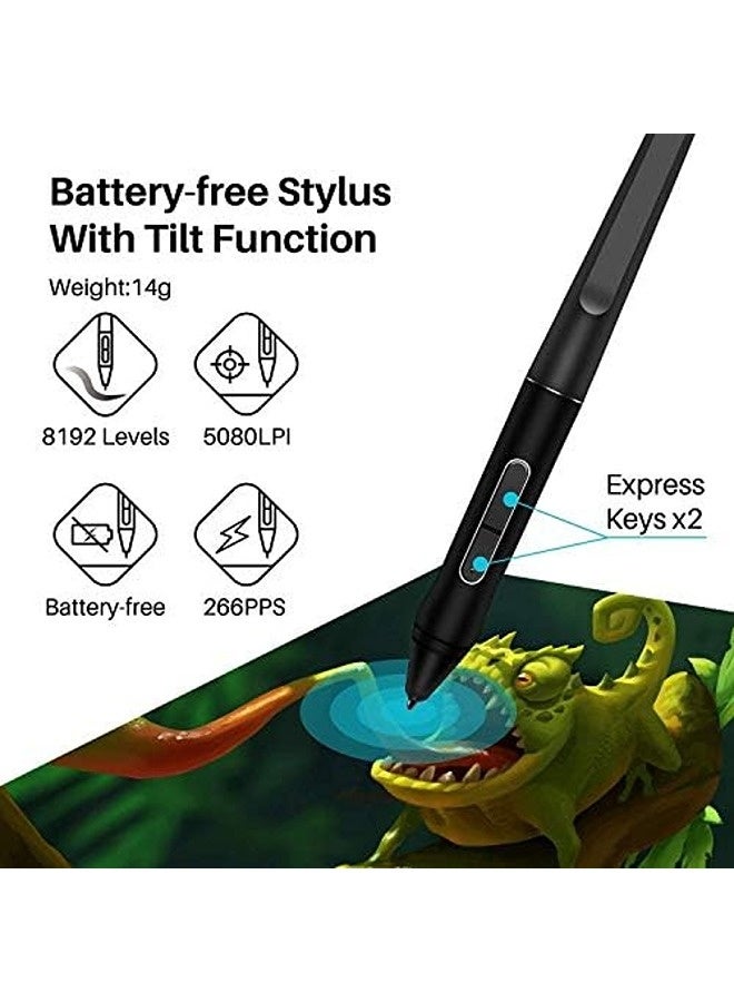 HUION Kamvas Pro 12 Graphic Tablet with Screen | 11.6" Full-Laminated Pen Display, Battery-Free Stylus with 8192 Pressure Levels, Tilt Function - Image 3