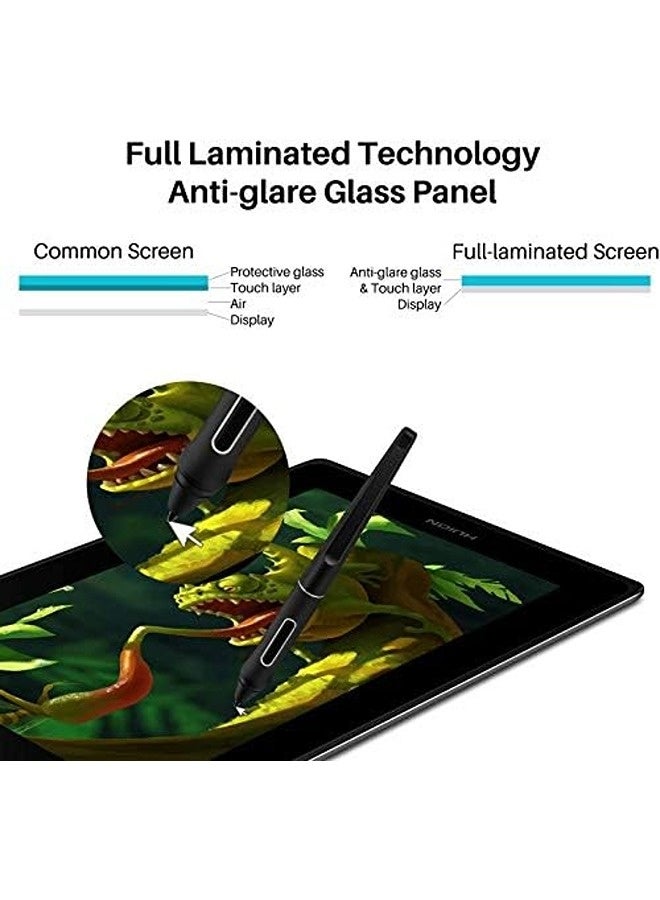 HUION Kamvas Pro 12 Graphic Tablet with Screen | 11.6" Full-Laminated Pen Display, Battery-Free Stylus with 8192 Pressure Levels, Tilt Function - Image 2