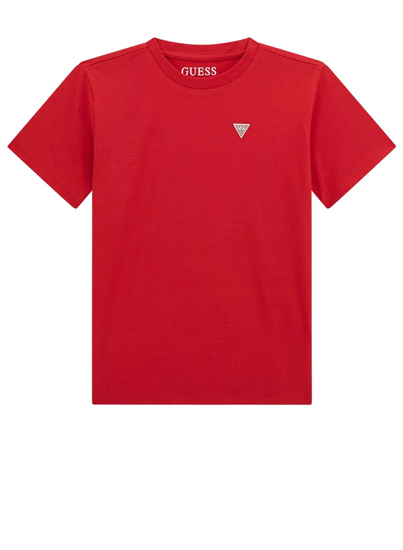 GUESS Kids Logo Crew Neck T-Shirt