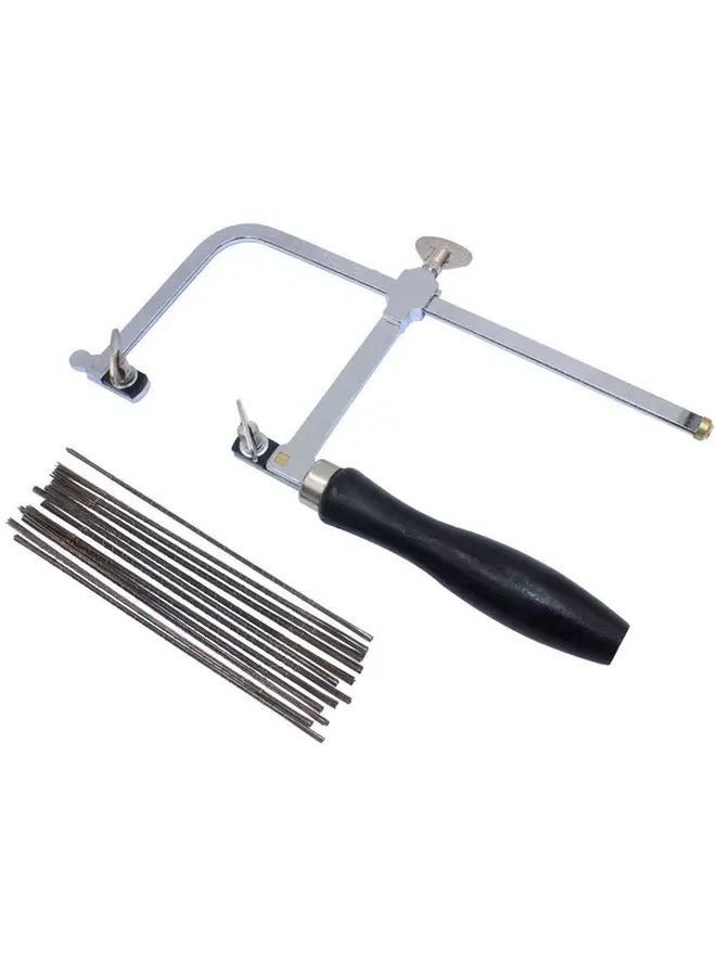 Black Jewelry Saw And Blade Portable U Shaped Handle For Jewelry Engraving Crafting - Image 1