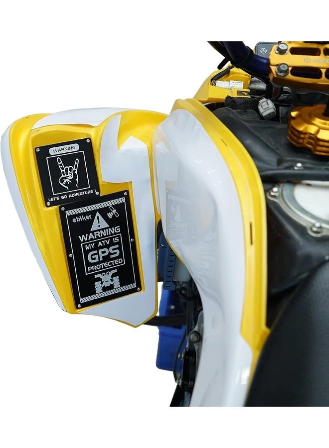 general Anodized Warning Badge Set for Yamaha ATVs - Image 2