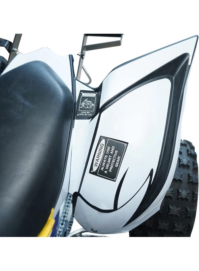 general Anodized Warning Badge Set for Yamaha ATVs - Image 3
