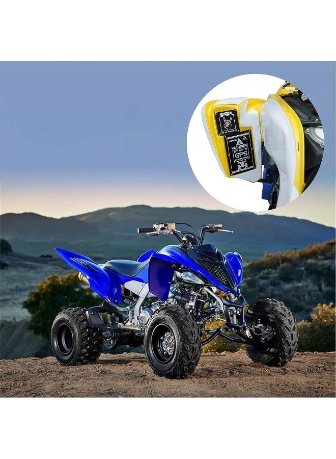general Anodized Warning Badge Set for Yamaha ATVs - Image 4