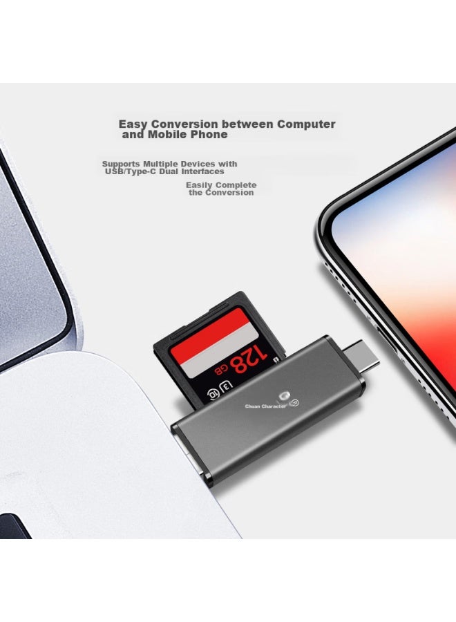 Chuanyu Usb 3.0 High-speed Sd/tf Card Reader, Type-c Dslr Camera Storage Card, Dash Cam, Computer, Apple 15 Phone Memory Card Storage Box, Multifunctional All-in - Image 3