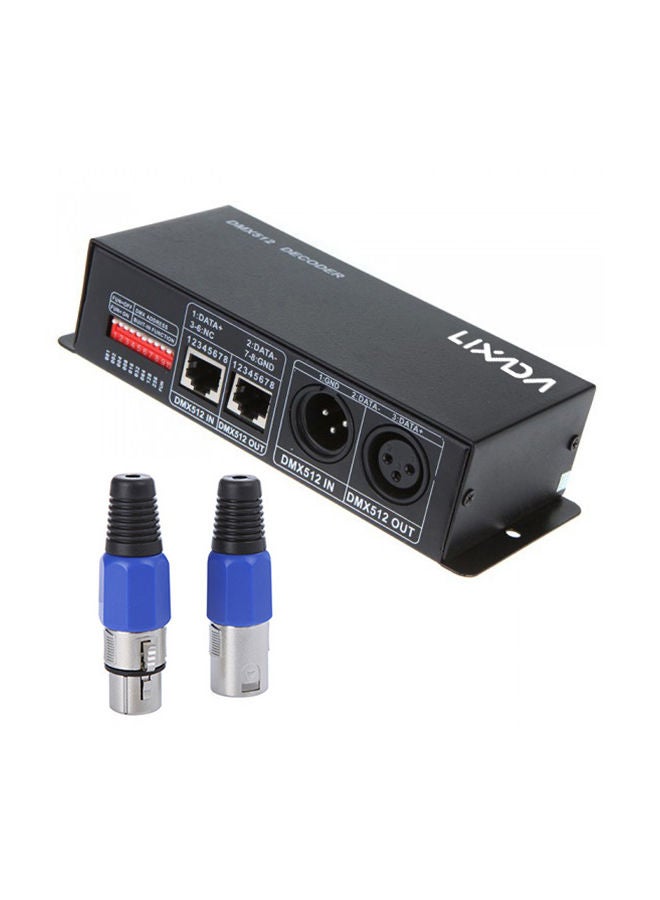 NIBEMINENT DMX Decoder LED Controller H9240 Black - Image 1