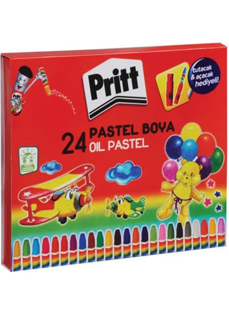 Pritt Pastel Crayons in Cardboard Box 24 Pieces 