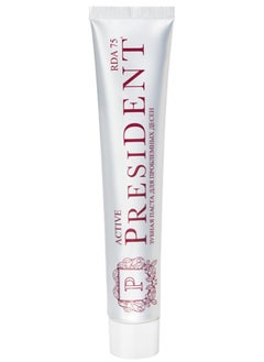 President President Active Toothpaste 75ml - Comprehensive Teeth and Gum Protection with Long-Lasting Freshness  - Image 2