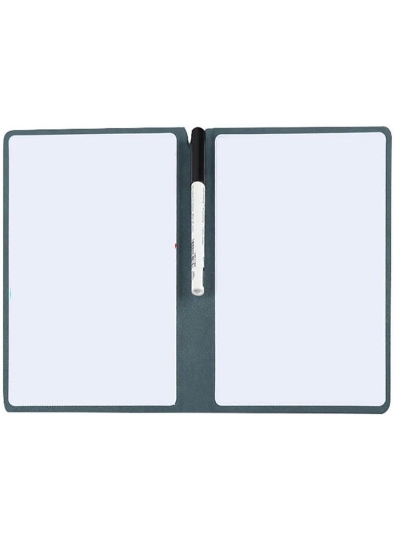 Mordely Reusable Whiteboard Notebook Leather Memo Free Whiteboard Pen Erasing Cloth Weekly Planner Portable Stylish Office Notebooks  - Image 1