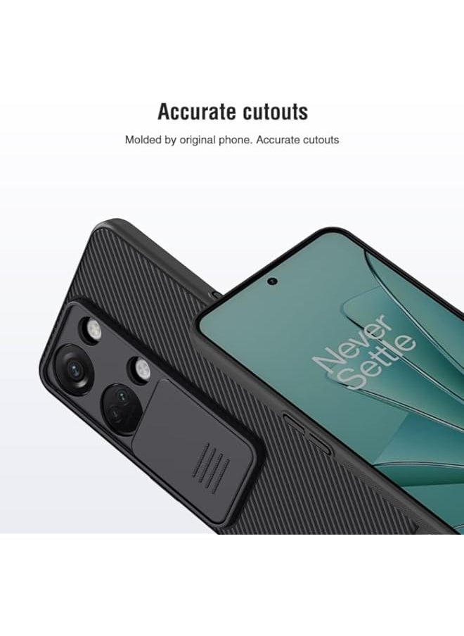 BGM - Fegishilly Compatible with Oneplus Nord 3 5G Case with Camera Cover [Built-in Slide Camera Lens Protection] CamShield Slim Fit Thin Shockproof Cover for Oneplus Nord 3 5G (Blue) - Image 1