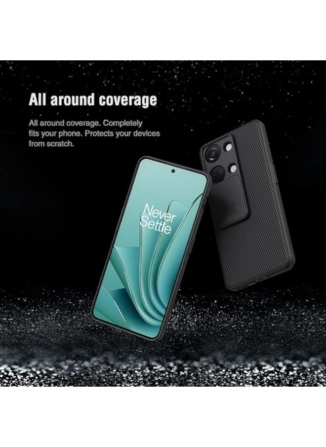 BGM - Fegishilly Compatible with Oneplus Nord 3 5G Case with Camera Cover [Built-in Slide Camera Lens Protection] CamShield Slim Fit Thin Shockproof Cover for Oneplus Nord 3 5G (Blue) - Image 1