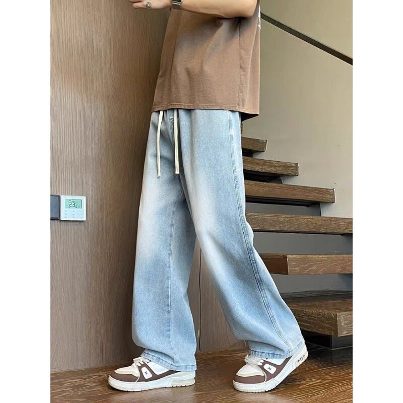 Unisex Classic Denim Jeans Loose Fit Daily Outdoor Wear - Image 3