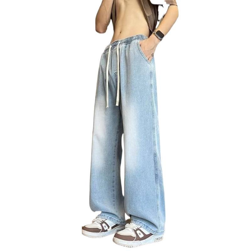 Unisex Classic Denim Jeans Loose Fit Daily Outdoor Wear - Image 5