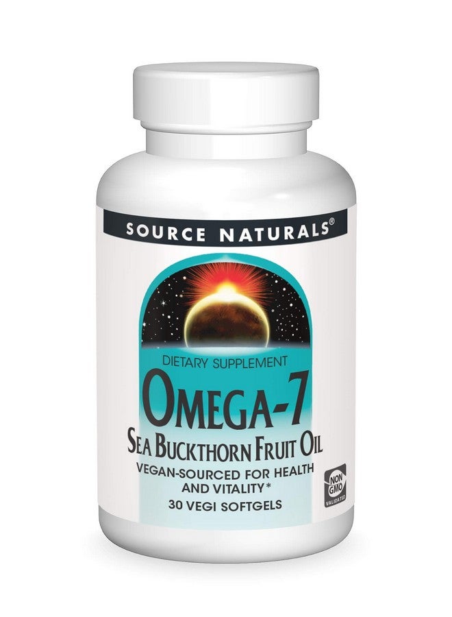 Source Naturals زيت فاكهة البحر النبق أوميغا 7 غير معدل وراثيًا نباتي المصدر 30 كبسولة لينة - Image 2
