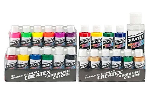 CREATE X Createx Colors Airbrush Paint - 22 Colors and Cleaner - 2 oz - Image 2
