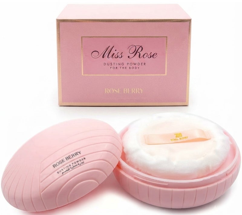 Miss Rose Rose Berry Dusting Powder for the Body 200g (Rose Powder Scent) - Image 2