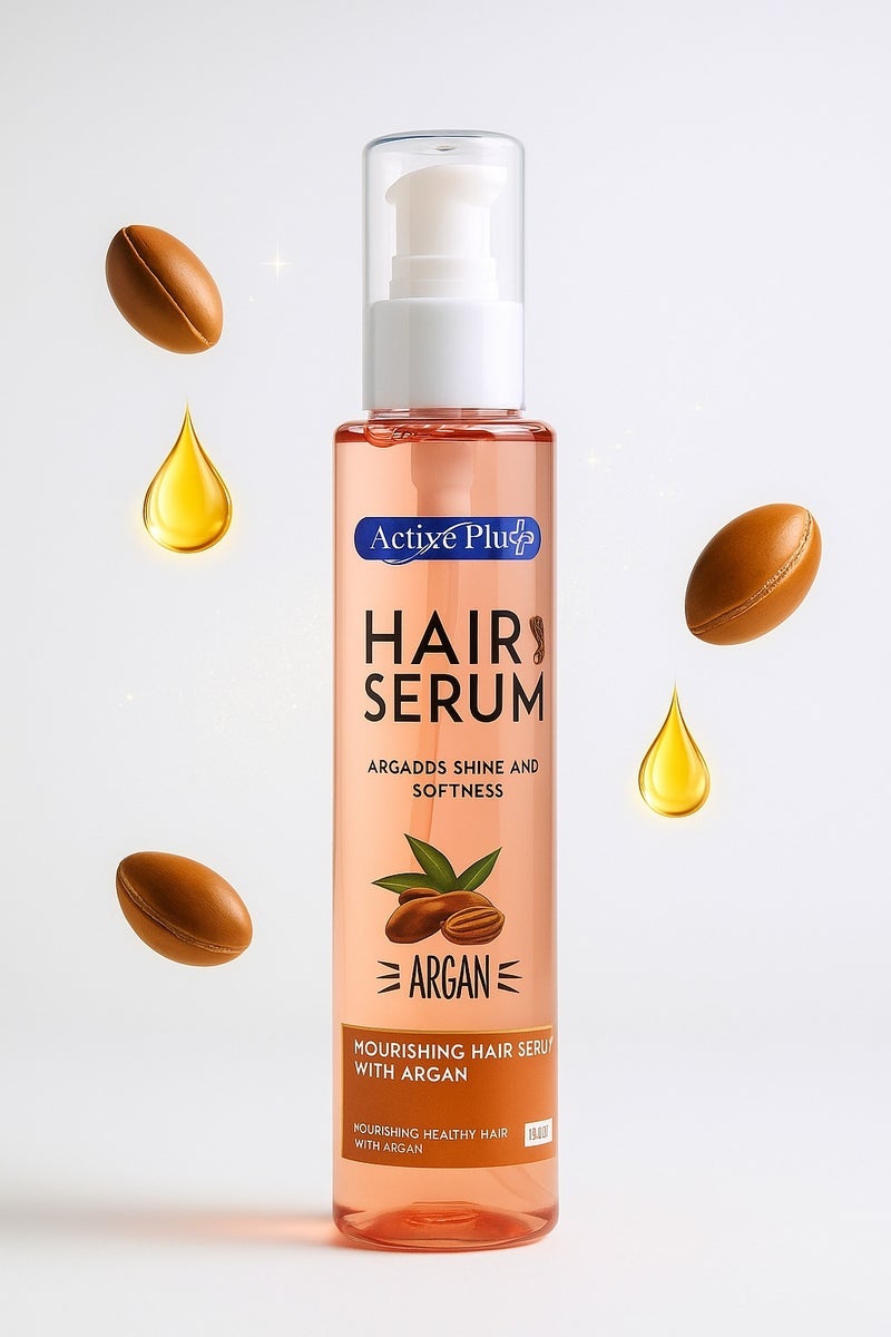 Argan Hair Serum â€“ Nourishing, Shine Enhancer, Frizz Control & Hair Growth Treatment â€“ Lightweight, Non-Greasy Repair Oil â€“ 130ml