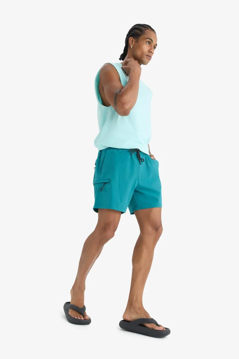 ديفاكتو DeFactoFit Printed Flexible Texture Sports Swim Shorts