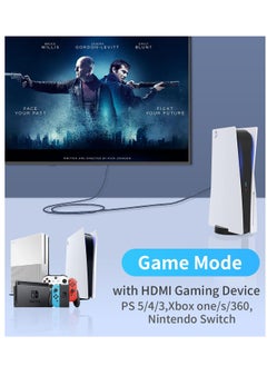Excefore HDMI To Displayport Adapter 4k@60Hz, Male To Female Converter Cable HDMI To DP 1.2 With Usb Power For Monitor, Computer, PS4, High Speed, HDCP2.2 Compatible, 0.65FT, 0.2M, Not Bidirectional  - Image 5