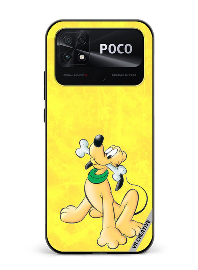 VR CREATIVE Protective Case Cover For Xiaomi Poco C40 Pluto Holding Bone Design Multicolour - Image 1